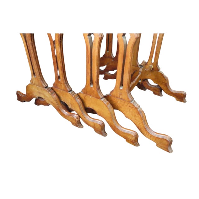 Émile Gallé Marquetry Landscape Nesting Tables Set For Sale - Image 12 of 18