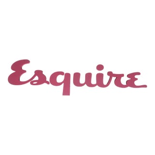 3d Iconic Esquire Logo Sign Originally From Lettering Artist Ed Benguiat For Sale