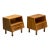 John Keal, Bleached Mahogany, Open Nightstands, Usa, 1960s, Pair For Sale
