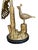 Mid-Century Modern Marbro Brass Peacock Table Lamp, 1950 For Sale - Image 3 of 17
