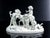 Capodimonte porcelain sculpture group, procession of musician cherubs, allegory of spring. Italy, late 20th century origin...