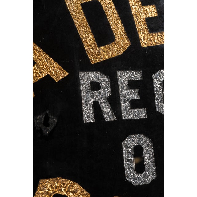 Antique Rog "Deposit" Foil Trade Sign For Sale In Chicago - Image 6 of 8