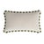 Couple Bicolor Happy Cushions in White and Green Velvet from Lo Decor, Set of 2 For Sale - Image 4 of 7