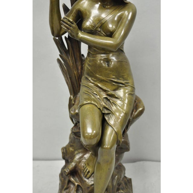 Late 19th Century Antique Edouard Drouot (1859-1945) "La Rosse" French Bronze Sculpture of Woman For Sale - Image 5 of 18