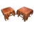 Rustic Late 20th Century Rustic Trompe l'Oeil Pair of Wood Side Tables For Sale - Image 3 of 8