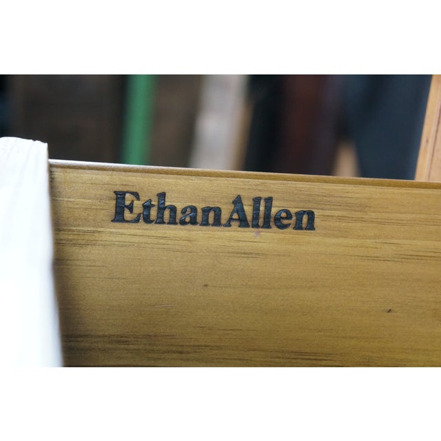 Late 20th Century Ethan Allen Old Tavern Pine Country Farmhouse Buffet Console Cabinet 23-6006 For Sale - Image 13 of 18