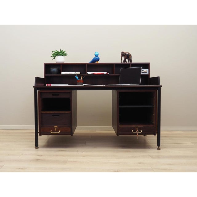 Danish Oak Desk, 1970s For Sale - Image 3 of 18