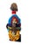 African Vintage African Beaded Namji Twin Fertility Dolls Cameroon 12" H W/Wood Stand For Sale - Image 3 of 9