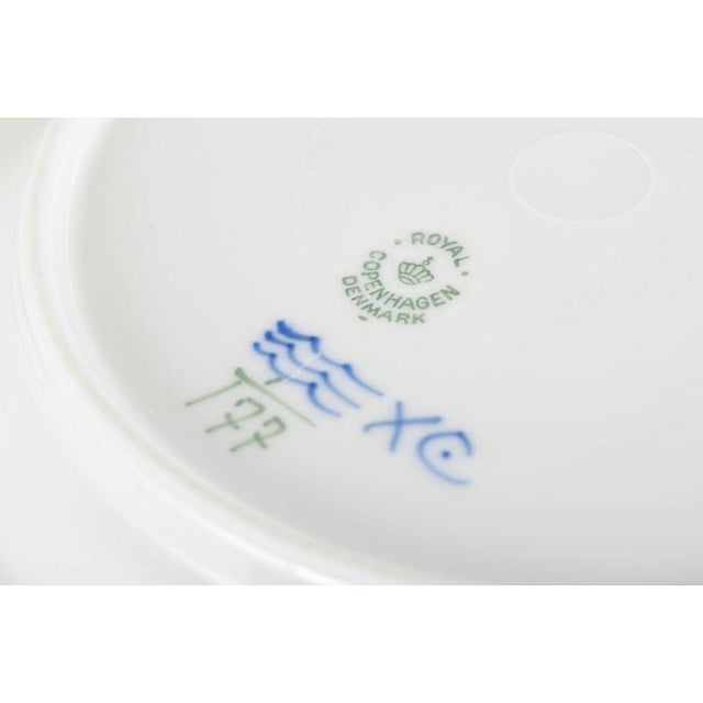 Blue Fluted Plain. Five Lunch Plates in Porcelain from Royal Copenhagen, 1950s., Set of 5 For Sale - Image 4 of 5