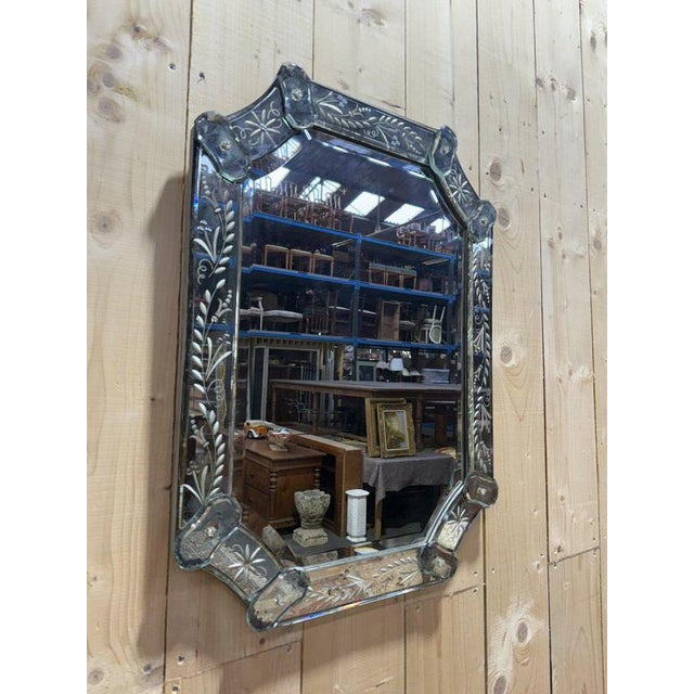 Antique Venetian Mirror, 1900s For Sale - Image 6 of 8