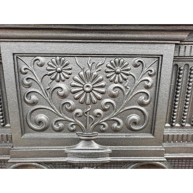 Gray Edwardian Cast Iron Combination Fireplace Surround For Sale - Image 8 of 18