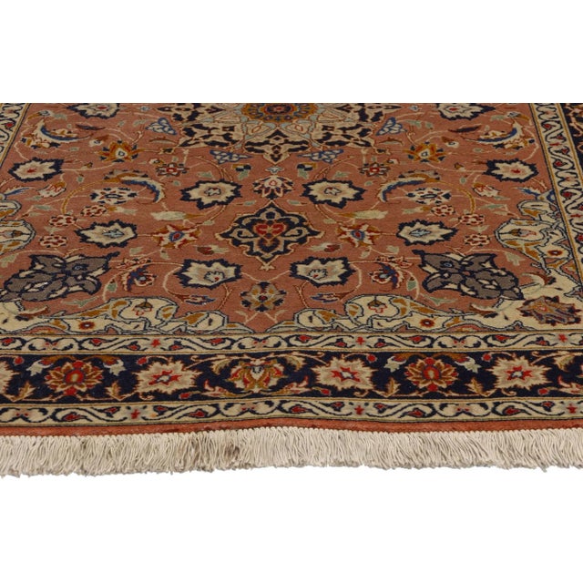 Small Vintage Persian Tabriz Rug - 03'05 X 05'01. For Sale - Image 4 of 8