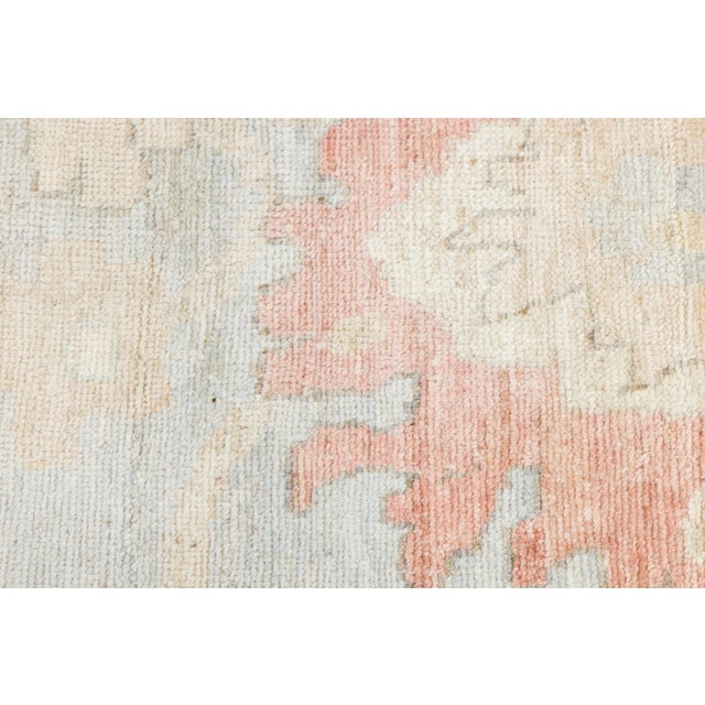 Textile 14x19 Contemporary Turkish-Style Oushak Hand-Knotted Wool Rug - Muted Neutral For Sale - Image 7 of 12