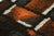 1960s Vintage Swedish Rya Rug, Bold Black and Orange Scandinavian Design - Rug & Kilim For Sale - Image 5 of 7