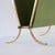 1940s Mid-Century Modern Magazine Rack in Patinated Brass and Green Fabric, 1940s For Sale - Image 5 of 9