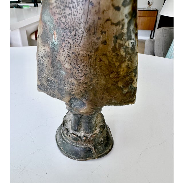 Small Antique Thai Bronze Healing Medicine Buddha Figure Statue For Sale - Image 9 of 16