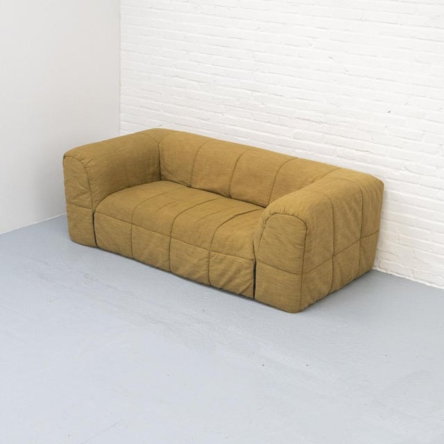 Italian two-seater Strips sofa from the 1970s/80s, designed in 1972 by Cini Boeri for Arflex. This example remains in...