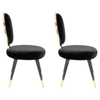 Set of Graceful Dining Chairs by Royal Stranger For Sale