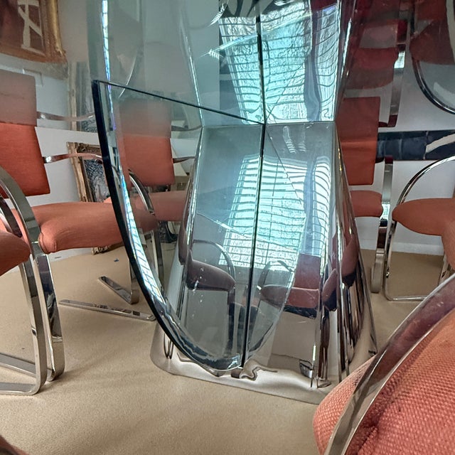 Mid Century Brueton Dining Room Set With 8 Chairs For Sale In Washington DC - Image 6 of 15