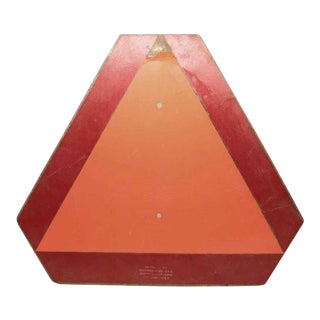 Red & Orange Danger Sign For Sale