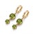 Not Yet Made - Made To Order Peridot Graduated Double Drop 18k Gold Plated Huggies, August Birthstone Earrings - A Pair For Sale - Image 5 of 6
