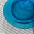 1970s Blue Glass Plate With Eagle Accents For Sale In Atlanta - Image 6 of 8