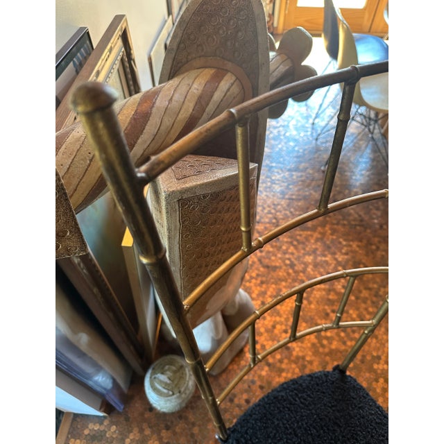 Mid 20th Century Italian Faux Bamboo Gold Gilt Chiavari Style Chairs - Set of 2 For Sale - Image 4 of 8