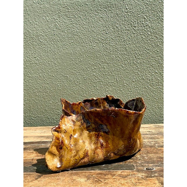 Vintage Original Studio Pottery Pocket For Sale - Image 10 of 12