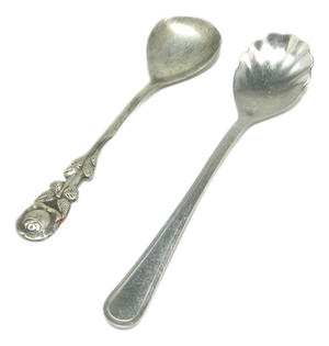Art Deco Tea Spoons, 1950s, Set of 2