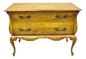 Vintage Minton Spidell French Country Provincial 2 Drawer Bombe Commode Chest
