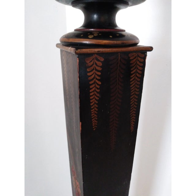 Vintage Asian Hand Painted Floor Lamp For Sale - Image 10 of 13