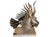 The Lionfish by Puccio Giachetti is a torch cut steel in a brutalist style sculpture, and it is mounted on travertine...