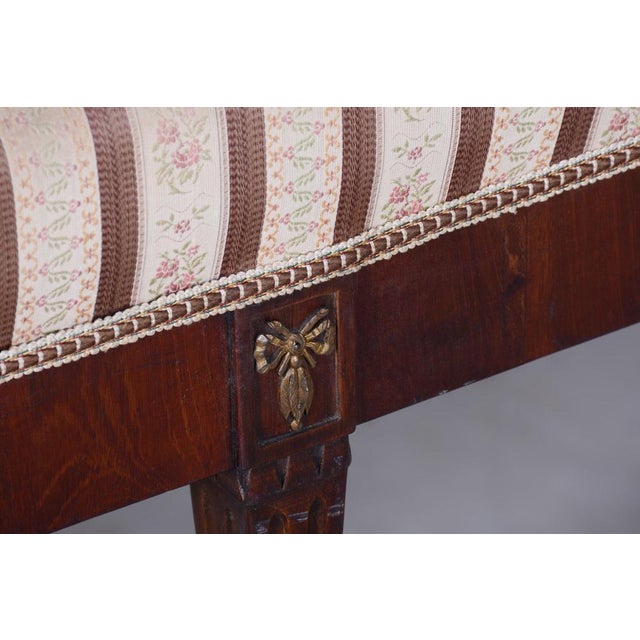French Empire Mahogany Sofa, 1860s For Sale - Image 11 of 17