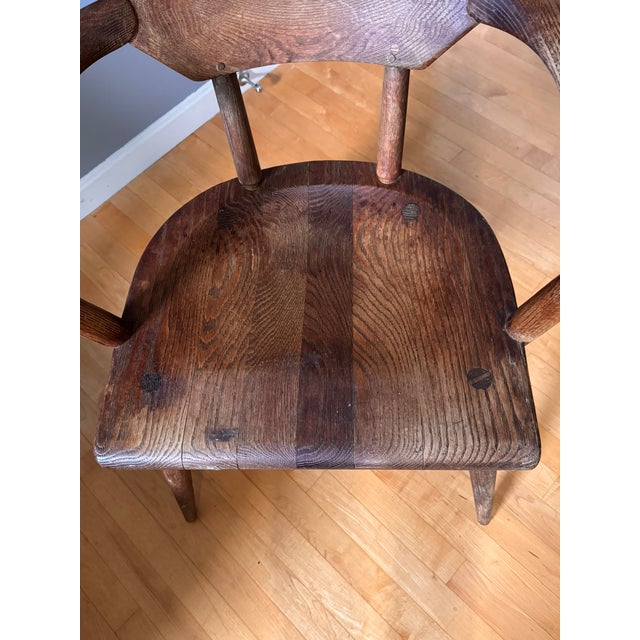 Wood Mid-Century British Oak Armchair by Jamestown Lounge Company For Sale - Image 7 of 7