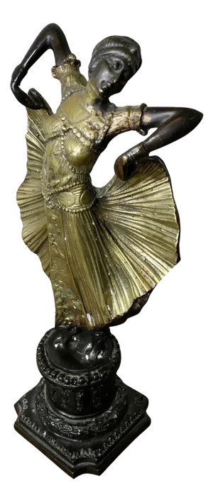 Art Deco Statue of an Egyptian Dancer Chiparus, 1960s