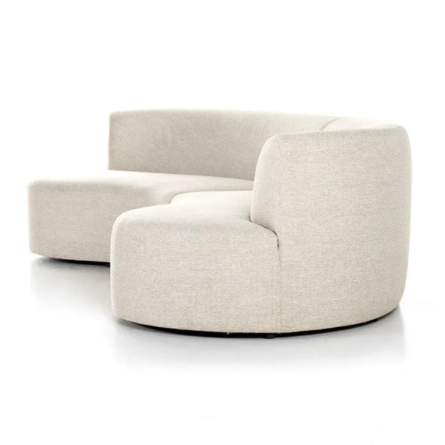 Four Hands Opal Outdoor 2 Piece Curved Sectional, Sand For Sale In Austin - Image 6 of 12