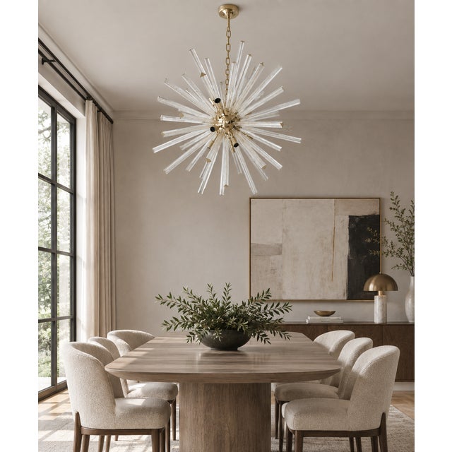21st Century Oro Murano Glass Rod Sputnik Chandelier by Fabio LTD For Sale - Image 6 of 6