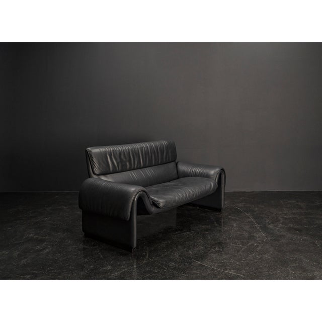 DS 2011-12 Sofa in Blue Leather from de Sede, 1980s For Sale - Image 6 of 17