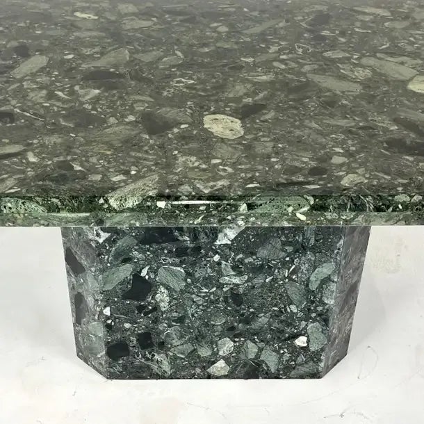 Emerald Green Marinace Marble Dining or Conference Table or Desk For Sale - Image 4 of 12