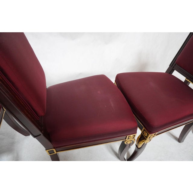 Set of Four Mid 20th Century Empire Style Chairs by William Switzer For Sale - Image 11 of 18