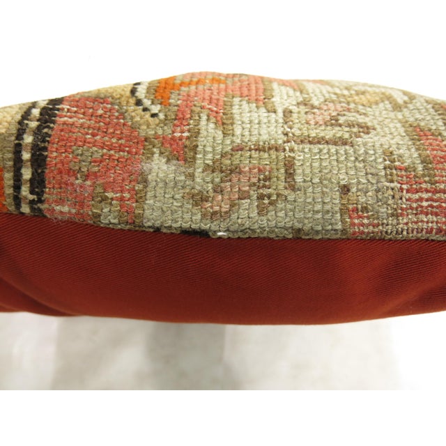 Antique Zabihi Collection Karabagh Rug Pillow For Sale - Image 4 of 4