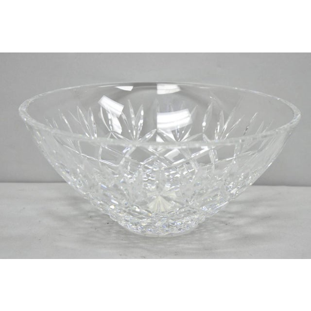 Late 20th Century Waterford Cut Crystal Lead Glass 10" Centerpiece "Gallagher" Bowl For Sale - Image 11 of 11