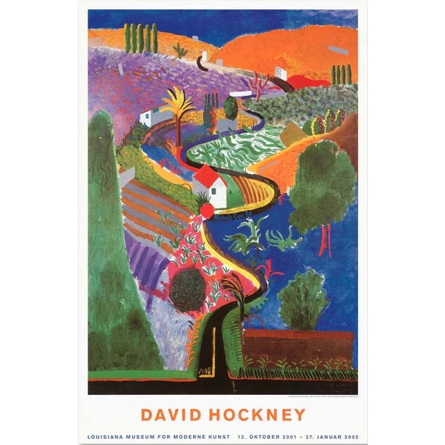 David Hockney Nichols Canyon Official Exhibition Poster Dimensions: 24.4 x 37 in / 62 x 95 cm Sold unframed
