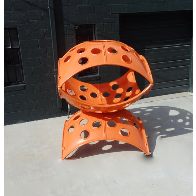 Large Modular Cast Aluminum Orange Yard Art Indoor Outdoor Playground Sculpture For Sale - Image 13 of 13