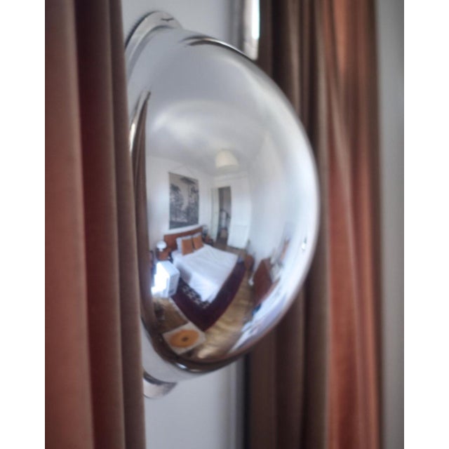 Perfect for industrial, retro, or minimalist decor. Repurposed from their utilitarian use, these fish-eye mirrors bring a...