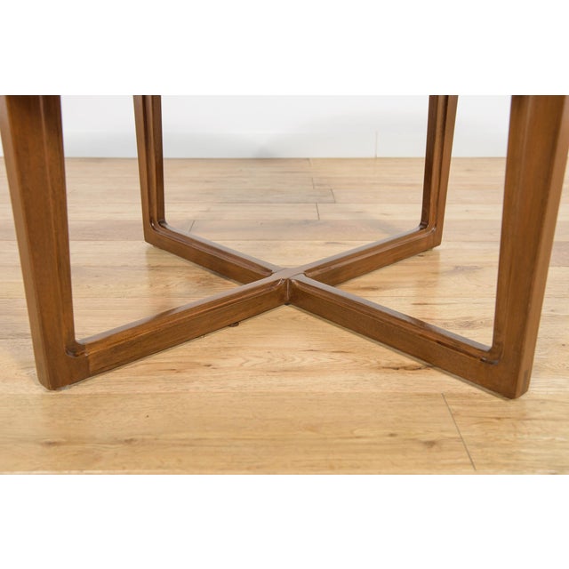 Brown Mid-Century Round Teak Coffee Table from Remploy, United Kingdom, 1970s For Sale - Image 8 of 13