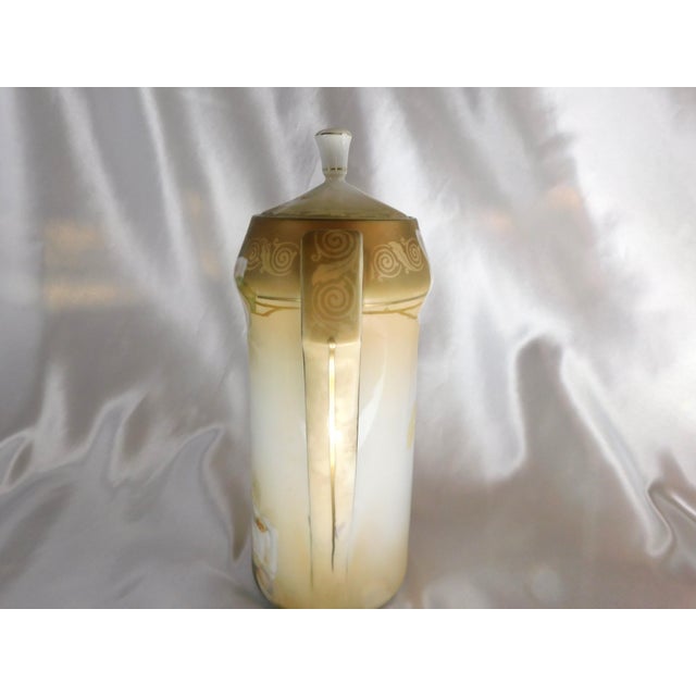 1930s 1930s Cream Reinhold Schlegelmilch Germany Chocolate Pot For Sale - Image 5 of 6