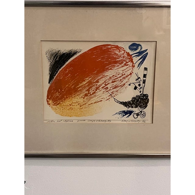 Poul Holsby, Abstract Composition, 1967, Print, Framed For Sale - Image 6 of 6