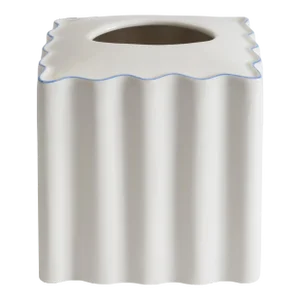Le Marais Scallop Bath Accessories - Tissue Holder, Cornflower Blue