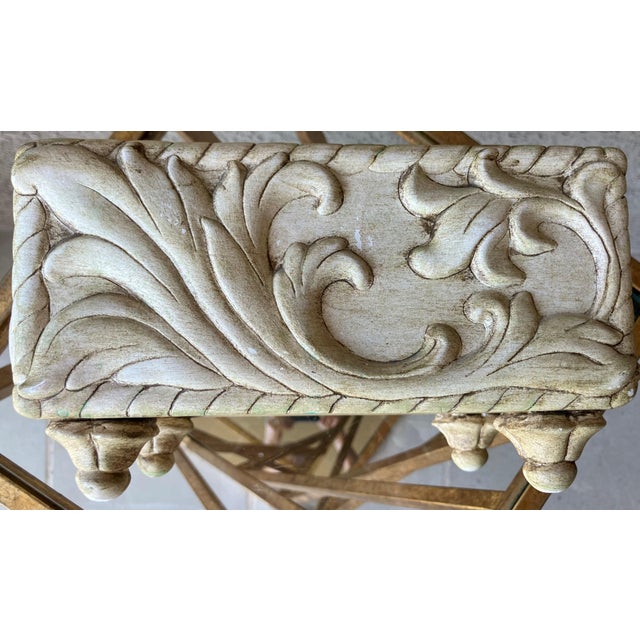 Circa 1960 Neoclassic-Style Ceramic Bisque Acanthus Leaf Lidded Centerpiece Box For Sale - Image 15 of 18